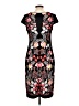 Sandra Darren Graphic Black Cocktail Dress Size 10 - photo 2