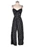 AUW 100% Rayon Polka Dots Black Jumpsuit Size S - photo 1