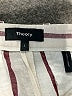 Theory 100% Linen Stripes Ivory Linen Pants Size 2 - photo 7