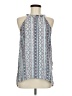 Paper Crane 100% Polyester Blue Sleeveless Blouse Size M - photo 1