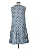 Max Studio 100% Rayon Paisley Blue Casual Dress Size L - photo 2