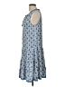 Max Studio 100% Rayon Paisley Blue Casual Dress Size L - photo 5
