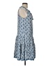 Max Studio 100% Rayon Paisley Blue Casual Dress Size L - photo 4