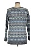 J.Jill Chevron-herringbone Blue Pullover Sweater Size 1X - photo 2
