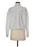 Adrianna Papell Stripes Gray Long Sleeve Blouse Size M - photo 2