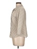 Covington 100% Polyester Stripes Tan 3/4 Sleeve Blouse Size L (petite) - photo 5