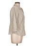 Covington 100% Polyester Stripes Tan 3/4 Sleeve Blouse Size L (petite) - photo 4