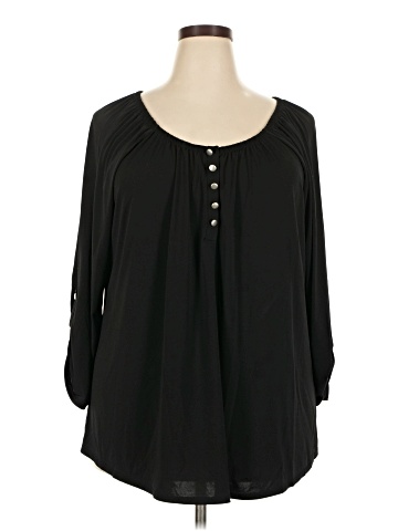 Notations 3/4 Sleeve Blouse (view 1)