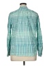 J.Crew 100% Cotton Checkered-gingham Green Long Sleeve Blouse Size 16 - photo 2