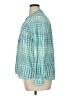 J.Crew 100% Cotton Checkered-gingham Green Long Sleeve Blouse Size 16 - photo 5