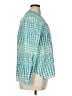 J.Crew 100% Cotton Checkered-gingham Green Long Sleeve Blouse Size 16 - photo 4