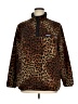Lands' End 100% Polyester Animal Print Brown Pullover Sweater Size 1X - photo 1