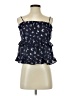 Lush 100% Polyester Blue Sleeveless Blouse Size S - photo 1