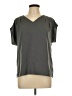 Lands' End 100% Polyester Polka Dots Gray Short Sleeve T-Shirt Size 10 - photo 1