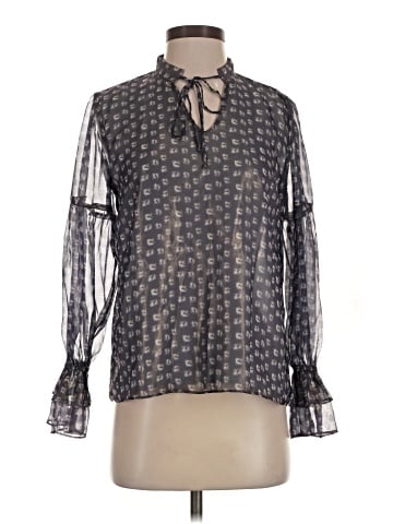 Waverly Grey Long Sleeve Blouse (view 1)