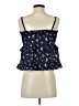 Lush 100% Polyester Blue Sleeveless Blouse Size S - photo 2