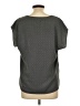 Lands' End 100% Polyester Polka Dots Gray Short Sleeve T-Shirt Size 10 - photo 2