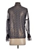 Waverly Grey 100% Polyester Print Black Long Sleeve Blouse Size XS - photo 2