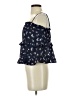 Lush 100% Polyester Blue Sleeveless Blouse Size S - photo 5