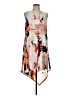Bar III 100% Polyester Print Ivory Casual Dress Size L - photo 1