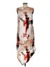 Bar III 100% Polyester Print Ivory Casual Dress Size L - photo 2