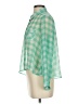 Free People 100% Polyester Checkered-gingham Green Long Sleeve Blouse Size S - photo 5