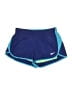 Nike 100% Polyester Color Block Blue Athletic Shorts Size S - photo 1