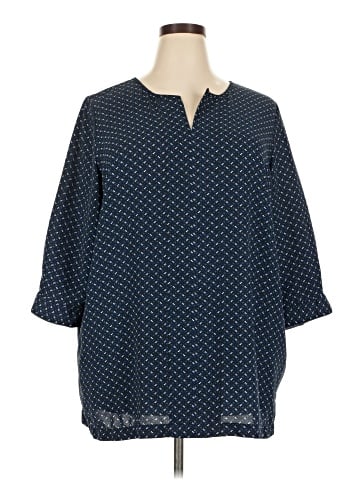 Lands' End 3/4 Sleeve Blouse (view 1)
