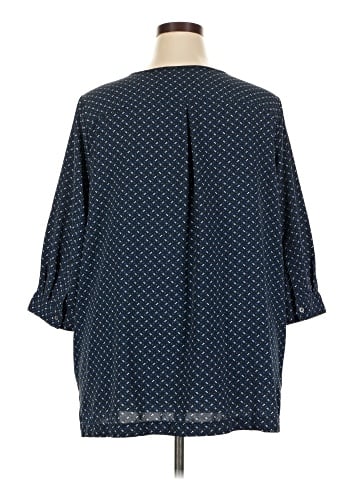 Lands' End 3/4 Sleeve Blouse (view 2)