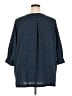 Lands' End 100% Polyester Polka Dots Blue 3/4 Sleeve Blouse Size 2X - photo 2