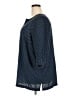 Lands' End 100% Polyester Polka Dots Blue 3/4 Sleeve Blouse Size 2X - photo 5