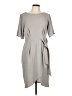 Closet Solid Gray Casual Dress Size 12 - photo 1