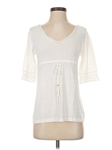 Ann Taylor LOFT Short Sleeve Henley (view 1)