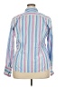 Lands' End 100% Baumwolle Stripes Blue Long Sleeve Button-Down Shirt Size 18 - photo 2
