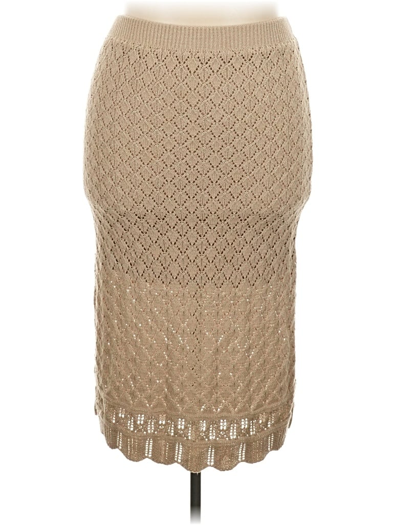 Pre-owned Lc Lauren Conrad Casual Skirt In Tan