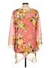 Sunny Leigh 100% Polyester Pink 3/4 Sleeve Blouse Size L - photo 2