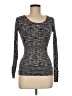 Pink Rose Gray Long Sleeve Top Size M - photo 1