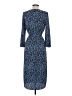 Collective Concepts 100% Polyester Print Blue Casual Dress Size XS - photo 2