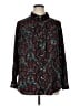 Dana Buchman 100% Polyester Paisley Teal Long Sleeve Blouse Size 1X - photo 1