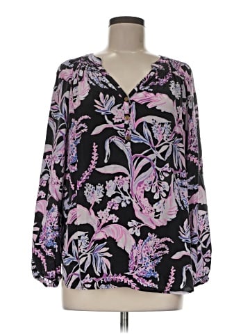 Lilly Pulitzer Long Sleeve Silk Top (view 1)