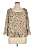 Tory Burch 100% Silk Ivory 3/4 Sleeve Silk Top Size 14 - photo 1