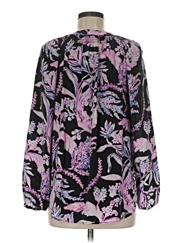 Lilly Pulitzer Long Sleeve Silk Top (view 2)