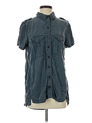 Free People Short Sleeve Button-Down Shirt (view 1)