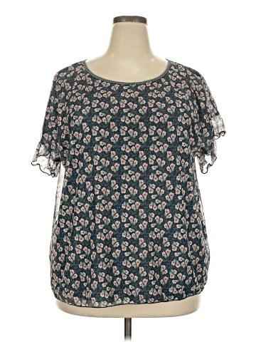 Max Studio Short Sleeve Blouse (view 1)