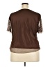 Studio Y Brown Short Sleeve Top Size XXL - photo 2