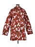 Lands' End 100% Polyester Floral Brown Coat Size M (tall) - photo 1