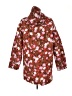 Lands' End 100% Polyester Floral Brown Coat Size M (tall) - photo 2
