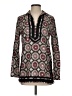 MICHAEL Michael Kors 100% Cotton Black Brown Long Sleeve Blouse Size S - photo 1