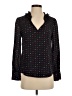 J.Crew 100% Silk Black Long Sleeve Silk Top Size 0 - photo 1
