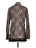 MICHAEL Michael Kors 100% Cotton Black Brown Long Sleeve Blouse Size S - photo 2